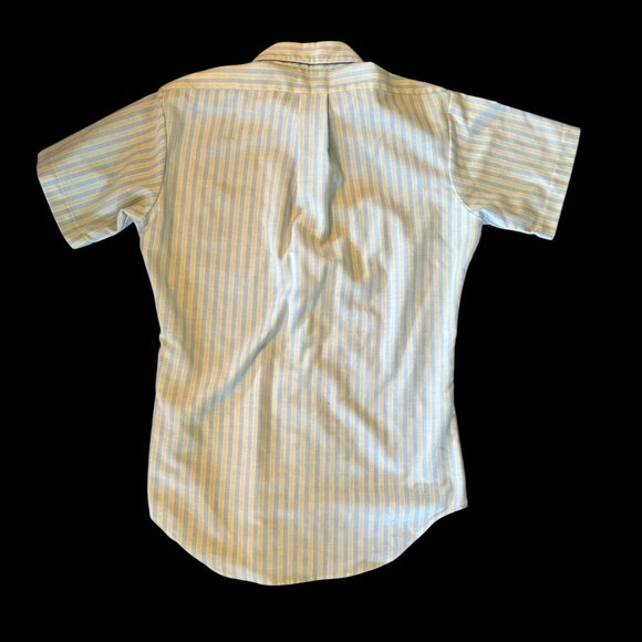 Vintage McGregor Scotset Pastel Striped Box Button Up Tee S - Picture 3 of 6